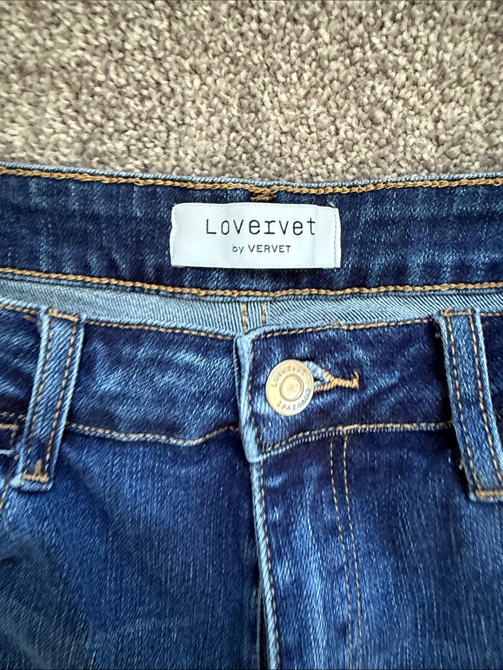 Loverlet Dark Blue Straight-Leg Woman's Jeans - Picture 8 of 8